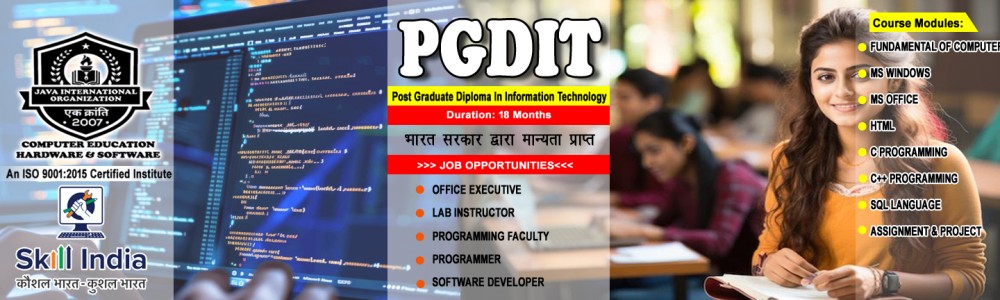Post Graduate Diploma In Information Technology